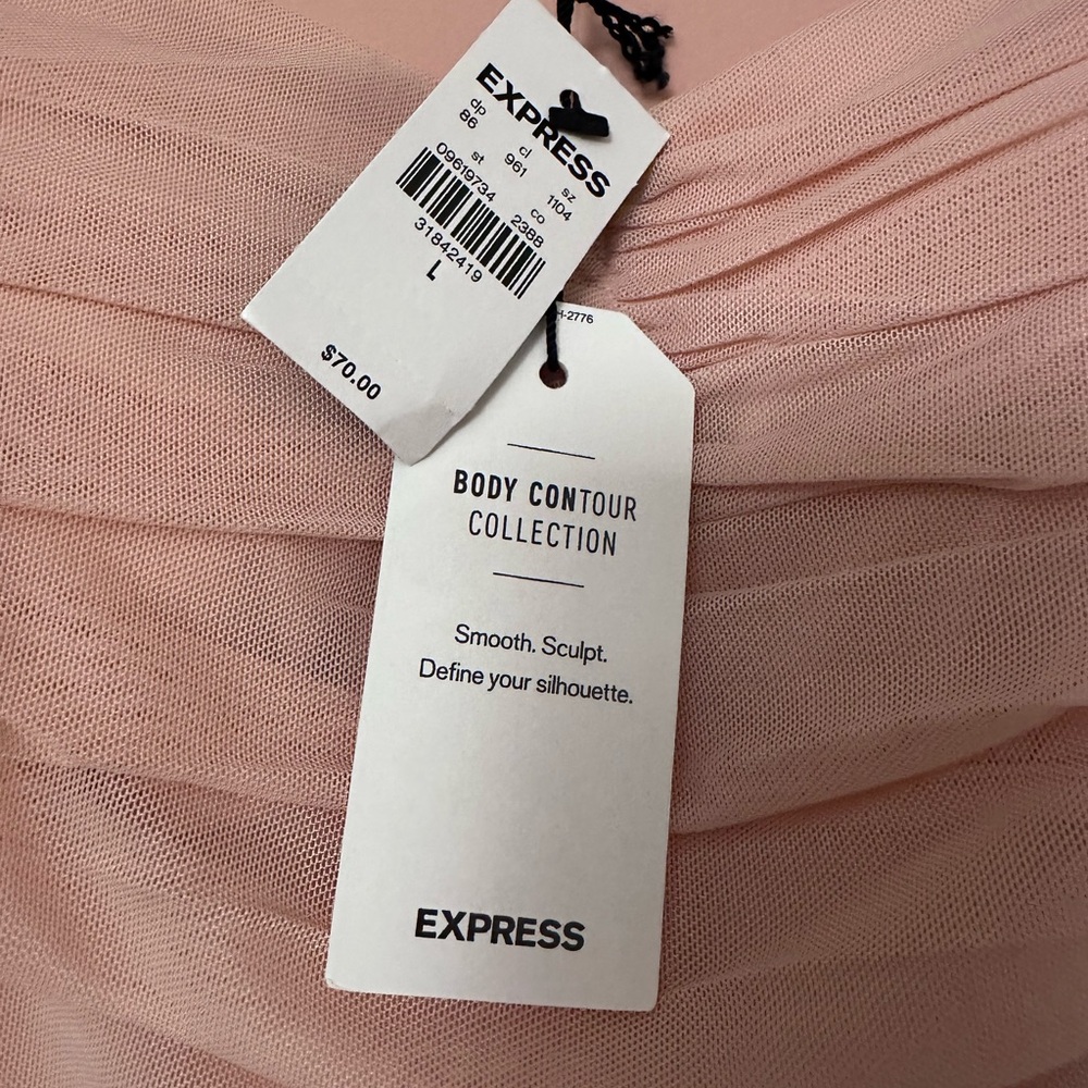 Express Blush Ruched Blouse - Picture 3 of 3